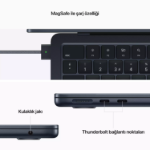 Picture of MacBook Air 13.6 inç M2 8CPU 8GPU 16GB 256GB MC7X4TU/A Gece Yarısı