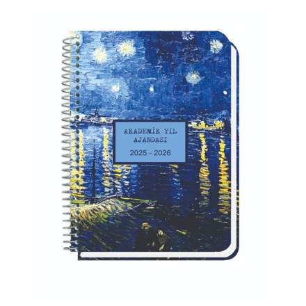 Deffter Van Gogh Stary Night Akademik Yıl Ajandası 2025-2026 detaylarını göster Deffter Van Gogh Stary Night Akademik Yıl Ajandası 2025-2026 resmi