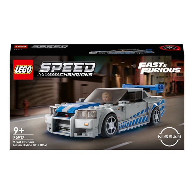 Picture of Lego 76917 Speed Champions Daha Hızlı Daha Öfkeli Nissan Skyline GT-R (R34)