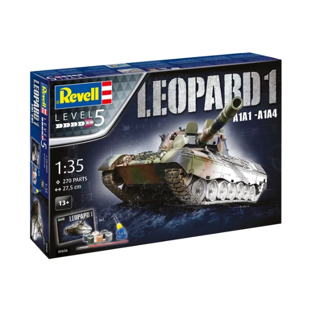 Picture of Revell 05736 Leopard 1 A1A1-A1A4 Gift Set – 1:35 Ölçekli Askeri Tank Model Kiti