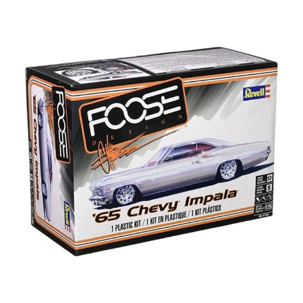 Revell 1965 Chevy Impala by Chip Foose – 1:25 Ölçekli Plastik Model Araba Kiti detaylarını göster Revell 1965 Chevy Impala by Chip Foose – 1:25 Ölçekli Plastik Model Araba Kiti resmi