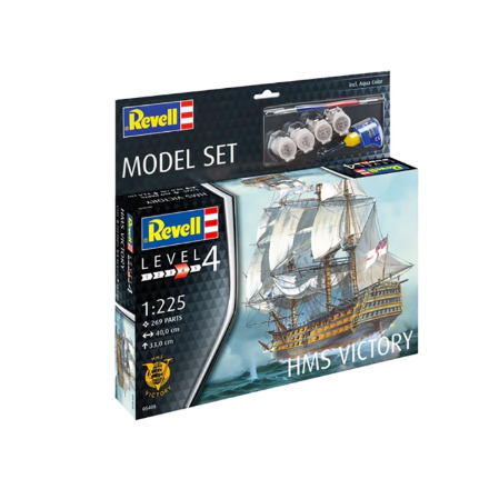 Revell Model Set HMS Victory – 1:225 Ölçekli Tarihi Savaş Gemisi Model Kiti detaylarını göster Revell Model Set HMS Victory – 1:225 Ölçekli Tarihi Savaş Gemisi Model Kiti resmi
