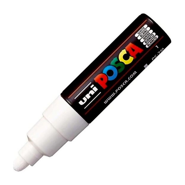 Picture of Uni Posca PC-7M Bold Marker 4.5-5.5mm Boyama Markörü Beyaz
