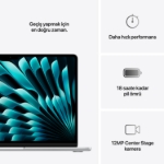 Picture of MacBook Air 13 inc M4 10CPU 10GPU 16GB 512GB MW0X3TU/A Gümüş