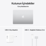 Picture of MacBook Air 15 inc M4 10CPU 10GPU 16GB 256GB MW1G3TU/A Gümüş