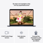 Picture of MacBook Air 13 inc M5 10CPU 10GPU 16GB 1TB MDHF4TU/A Gece Yarısı