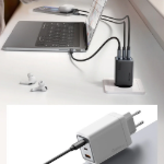 Picture of Mcdodo CH-0120 100W GaN Hızlı Şarj Cihazı 2x USB-C + USB-A Mini Adaptör (EU Plug) Beyaz