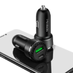 Picture of Mcdodo CC-5970 36W PD + QC 3.0 Araç Şarj Cihazı USB-C + USB-A Çift Port Siyah
