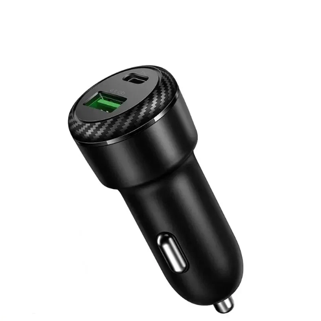 Picture of Mcdodo CC-5970 36W PD + QC 3.0 Araç Şarj Cihazı USB-C + USB-A Çift Port Siyah