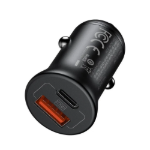 Picture of Mcdodo CC-2680 45W PD Araç Şarj Cihazı USB-C + USB-A Çift Port Siyah