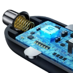 Picture of Mcdodo CC-2680 45W PD Araç Şarj Cihazı USB-C + USB-A Çift Port Siyah