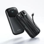 Picture of Mcdodo MC-8520 10000mAh 22.5W PD QC Hızlı Şarj Dahili Lightning & USB-C Kablolu Powerbank Siyah