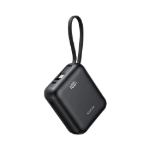 Picture of Mcdodo MC-8620 10000mAh 22.5W PD Hızlı Şarj Dahili USB-C & Lightning Kablolu Powerbank Siyah