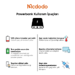 Picture of Mcdodo MC-5101 10000mAh 15W Manyetik Kablosuz Şarjlı Standlı Powerbank Siyah