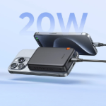 Picture of Mcdodo MC-1461 10000mAh 2si 1 Arada Manyetik Kablosuz Powerbank Apple Watch Uyumlu Siyah