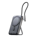 Picture of Mcdodo MC-1811 10000mAh 20W Manyetik Kablosuz Powerbank Dahili USB-C Kablolu Siyah