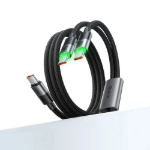 Picture of Mcdodo CA-6740 100W 2si 1 Arada USB-C - Çift USB-C Hızlı Şarj Kablosu 1.5m Siyah