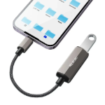 Picture of Mcdodo CA-2690 2si 1 Arada Lightning - USB-A 3.0 OTG Adaptörü ve Lightning Şarj Dönüştürücü Koyu Gri