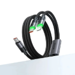 Picture of Mcdodo CA-6700 2si 1 Arada 100W USB-C to USB-C + Lightning Hızlı Şarj Kablosu 1.5 Metre Siyah