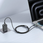 Picture of Mcdodo CA-6700 2si 1 Arada 100W USB-C to USB-C + Lightning Hızlı Şarj Kablosu 1.5 Metre Siyah