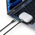 Picture of Mcdodo CA-6700 2si 1 Arada 100W USB-C to USB-C + Lightning Hızlı Şarj Kablosu 1.5 Metre Siyah