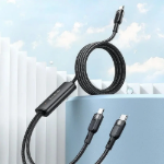 Picture of Mcdodo CA-8780 2si 1 Arada USB-C to USB-C & Lightning 100W Hızlı Şarj ve Veri Kablosu Siyah