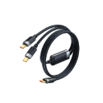 Picture of Mcdodo CA-6780 2si 1 Arada USB-C to Çift USB-C 100W PD Hızlı Şarj ve Veri Kablosu 1.5M Siyah
