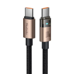 Picture of Mcdodo CA-5581 USB-C to USB-C 100W LED Işıklı Şeffaf Hızlı Şarj Kablosu 1.2M