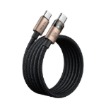 Picture of Mcdodo CA-5581 USB-C to USB-C 100W LED Işıklı Şeffaf Hızlı Şarj Kablosu 1.2M