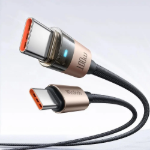 Picture of Mcdodo CA-5581 USB-C to USB-C 100W LED Işıklı Şeffaf Hızlı Şarj Kablosu 1.2M
