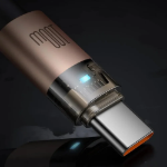 Picture of Mcdodo CA-5581 USB-C to USB-C 100W LED Işıklı Şeffaf Hızlı Şarj Kablosu 1.2M