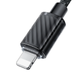 Picture of Mcdodo CA-3660 Crystal Serisi USB-C to Lightning 36W PD Hızlı Şarj ve Veri Aktarım Örgü Kablo Siyah 1.2M