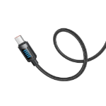 Picture of Mcdodo CA-0350 240W USB-C to USB-C Dinamik LED Göstergeli PD Hızlı Şarj ve Veri Aktarım Kablosu 1.2 Metre Siyah