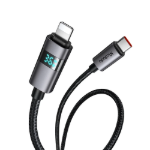 Picture of Mcdodo CA-6570 USB-C to Lightning 36W PD Hızlı Şarj ve Veri Kablosu Yatay LED Ekranlı 1.2 Metre Siyah
