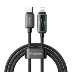 Picture of Mcdodo CA-2630 USB-C to Lightning 36W PD Hızlı Şarj Dijital LED Ekranlı Şarj ve Veri Kablosu 1.2 Metre Siyah