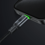 Picture of Mcdodo CA-6870 Easy Series USB-C to USB-C 60W PD Hızlı Şarj ve Veri Kablosu E-Marker Çipli LED Göstergeli Örgü 1.2m Siyah