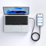 Picture of Mcdodo CA-6870 Easy Series USB-C to USB-C 60W PD Hızlı Şarj ve Veri Kablosu E-Marker Çipli LED Göstergeli Örgü 1.2m Siyah