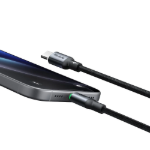 Picture of Mcdodo CA-6870 Easy Series USB-C to USB-C 60W PD Hızlı Şarj ve Veri Kablosu E-Marker Çipli LED Göstergeli Örgü 1.2m Siyah