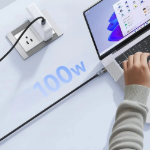 Picture of Mcdodo CA-5580 100W Type-C to Type-C Şeffaf LED Işıklı Şarj Kablosu 1.2m Siyah