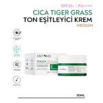 Picture of Anyong Cica Tiger Grass Ton Eşitleyici Ve Kızarıklık Karşıtı Krem Medium 20 Spf 30 ml Orta Cilt Tonları